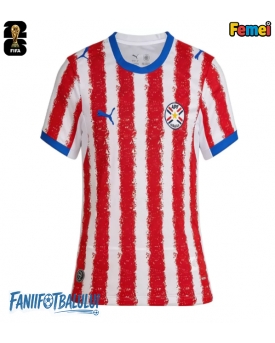 Paraguay Echipament de Fotbal Replică Mondial 2026 Femei Acasa